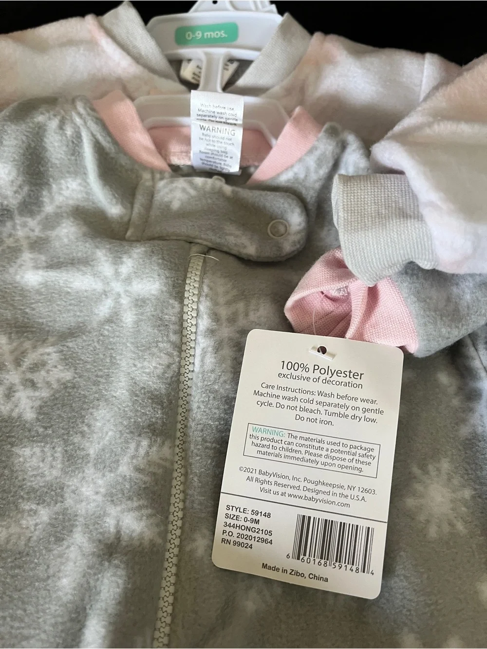 Hudson Baby Light Fleece Sleep Sacks (set of 2)